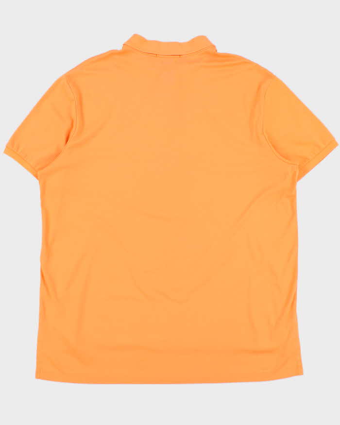 Vintage Y2K 00s Polo Ralph Lauren Apricot Pima Interlock Short Sleeve Polo Shirt - XXL