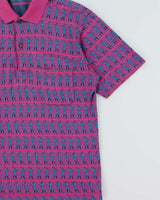 Vintage 1990s Dunhill Striped Made In Italy Short Sleeve Golf Polo Shirt - M