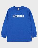 Vintage Y2K 00s Yamaha Racing Heavyweight Long Sleeve Crewneck T-Shirt - L