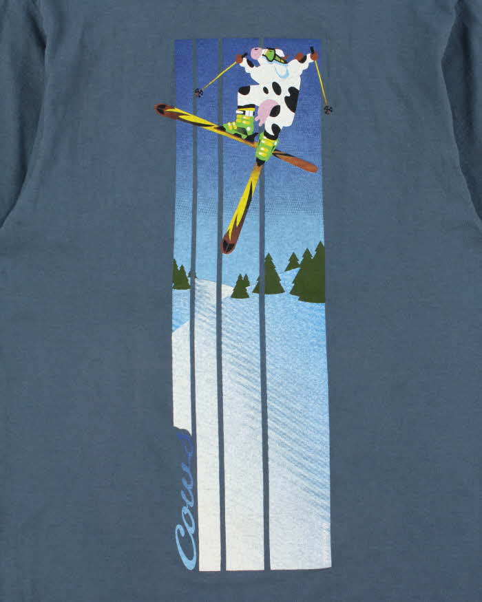 Vintage Y2K 00s Cows Vancouver Made In Canada Graphic Heavyweight Long Sleeve T-Shirt - S