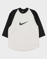 Vintage 1990s Nike Made In USA Heavweight Big Swoosh Raglan Baseball T-Shirt - M