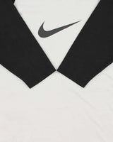 Vintage 1990s Nike Made In USA Heavweight Big Swoosh Raglan Baseball T-Shirt - M