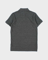 Vintage Polo Ralph Lauren Marl Grey Custom Fit Short Sleeve Polo Shirt - M