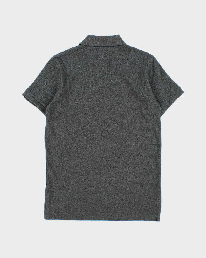 Vintage Polo Ralph Lauren Marl Grey Custom Fit Short Sleeve Polo Shirt - M