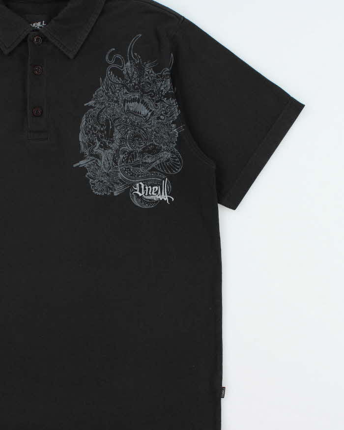 Vintage Y2K 00s O'Neill Graphic Short Sleeve Polo Shirt - L – Rokit