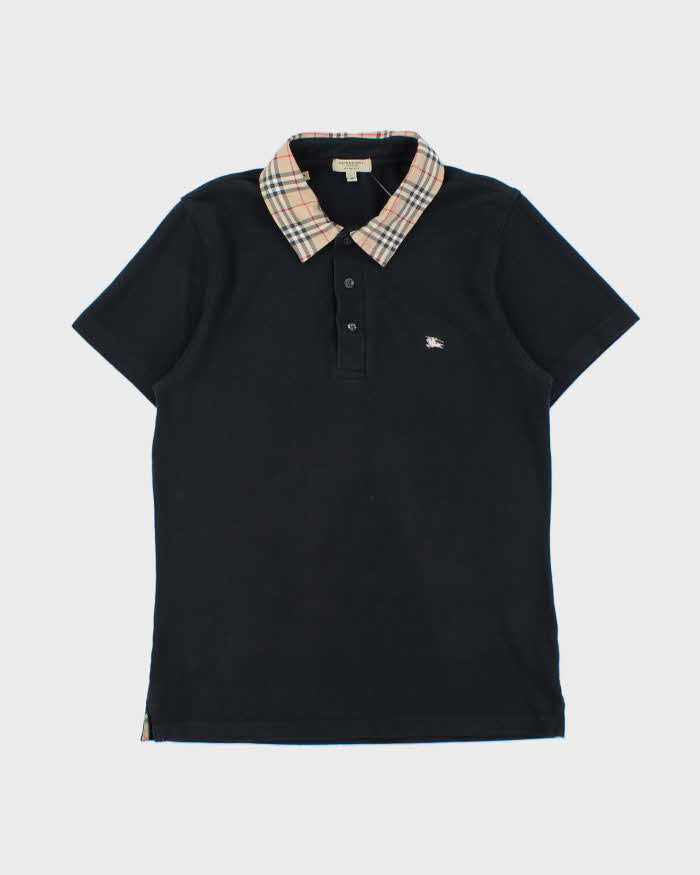 DS Vintage Y2K 00s Burberry Nova Check Slim Fit Short Sleeve Polo Shirt - M
