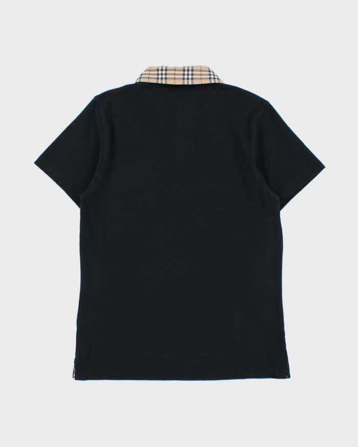 DS Vintage Y2K 00s Burberry Nova Check Slim Fit Short Sleeve Polo Shirt - M
