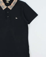 DS Vintage Y2K 00s Burberry Nova Check Slim Fit Short Sleeve Polo Shirt - M