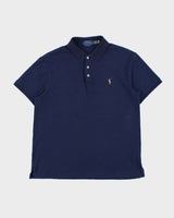 Vintage Polo Ralph Lauren Navy Custom Slim Fit Short Sleeve Polo Shirt - M