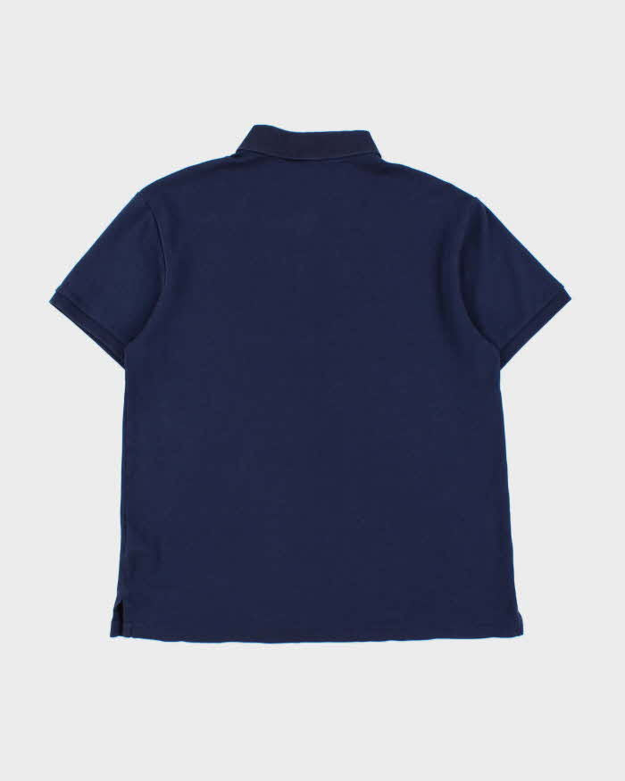 Vintage Polo Ralph Lauren Navy Custom Slim Fit Short Sleeve Polo Shirt - M