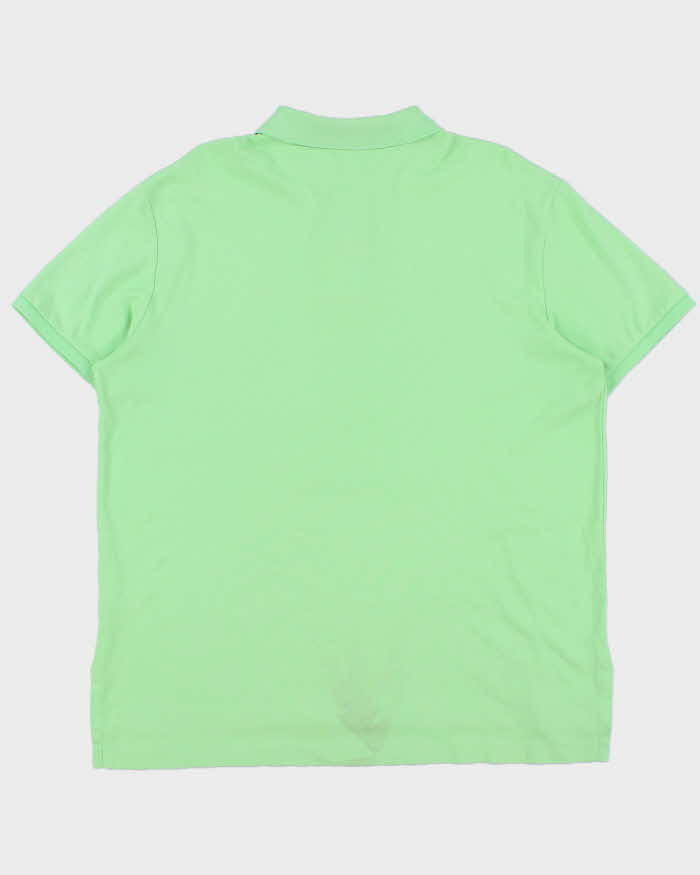 Vintage Y2K 00s Polo Ralph Lauren Lime Pima Interlock Short Sleeve Polo Shirt - XL