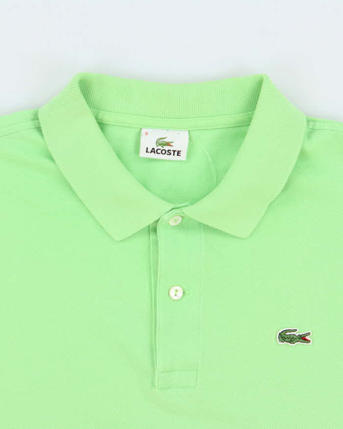 Vintage Y2K 00s Lacoste Lime Classic Croc Short Sleeve Polo Shirt - XXXL