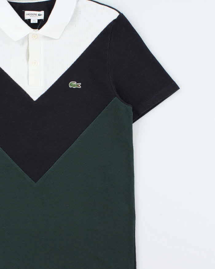 Vintage Lacoste Classic Croc Colour Block Regular Fit Short Sleeve Polo Shirt - M