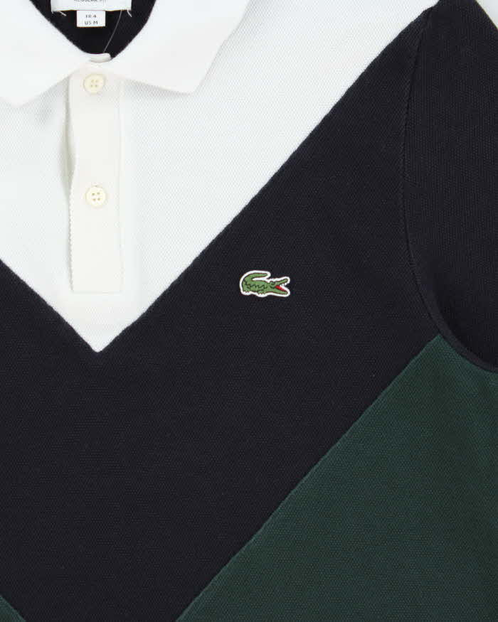 Vintage Lacoste Classic Croc Colour Block Regular Fit Short Sleeve Polo Shirt - M