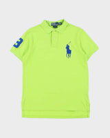 Vintage Y2K 00s Polo Ralph Lauren Volt Large Pony Custom Fit Short Sleeve Polo Shirt - M