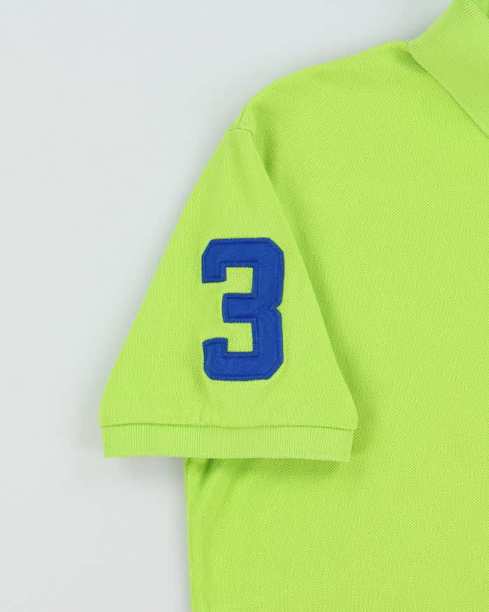Vintage Y2K 00s Polo Ralph Lauren Volt Large Pony Custom Fit Short Sleeve Polo Shirt - M