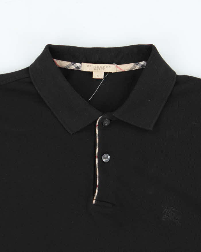 Vintage Y2K 00s Burberry Brit Nova Check Trim Short Sleeve Polo