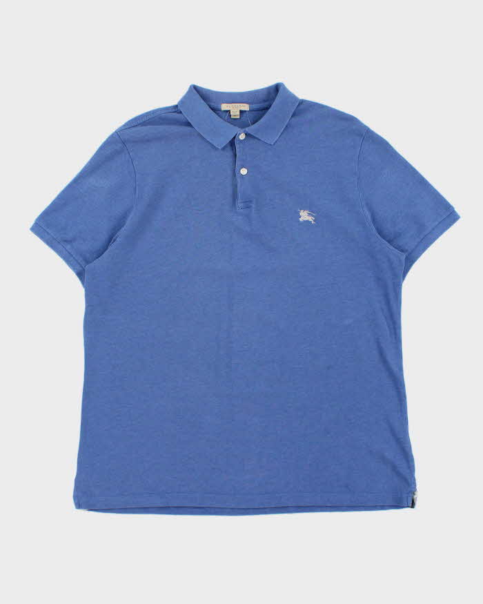 Vintage Y2K 00s Burberry Brit Nova Check Trim Short Sleeve Polo Shirt - XL