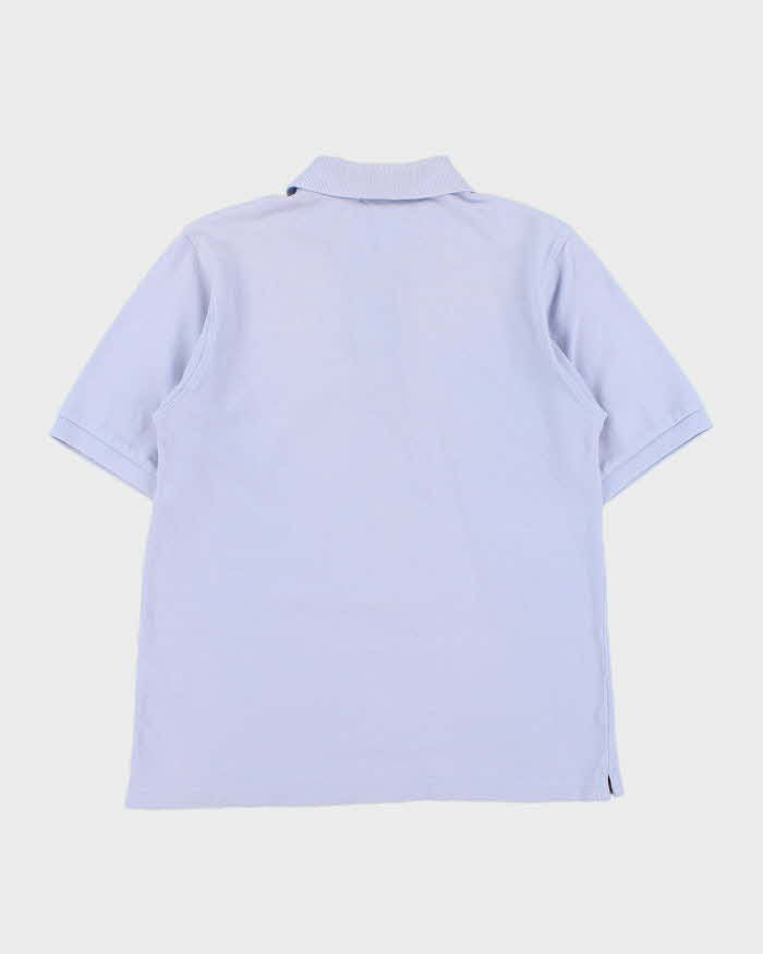 Vintage Y2K 00s Burberry Lavender Nova Check Trim Short Sleeve Polo Shirt - S