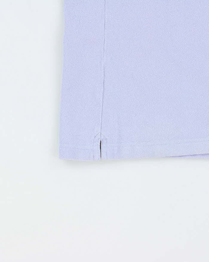Vintage Y2K 00s Burberry Lavender Nova Check Trim Short Sleeve Polo Shirt - S