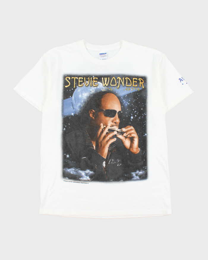 Vintage Stevie Wonder 'A Wonder Summer's Night' 2007 Tour Heavyweight Crewneck T-Shirt - M