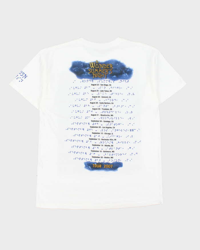 Vintage Stevie Wonder 'A Wonder Summer's Night' 2007 Tour Heavyweight Crewneck T-Shirt - M