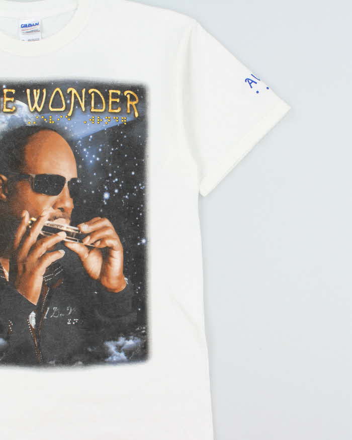 Vintage Stevie Wonder 'A Wonder Summer's Night' 2007 Tour Heavyweight Crewneck T-Shirt - M