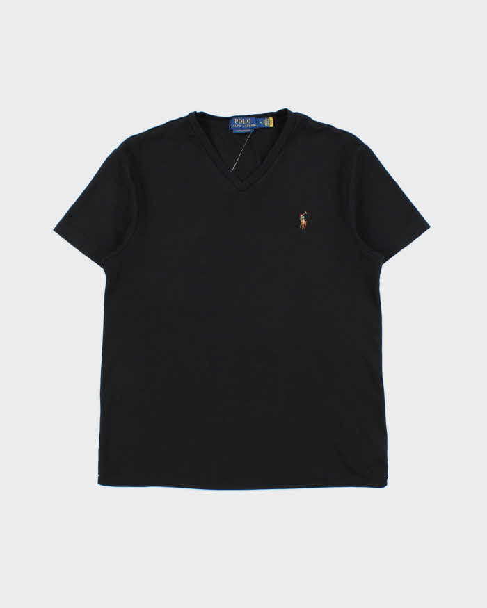Vintage Polo Ralph Lauren Custom Slim Fit V-Neck T-Shirt - M