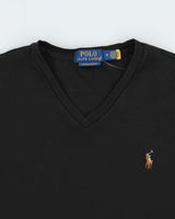 Vintage Polo Ralph Lauren Custom Slim Fit V-Neck T-Shirt - M