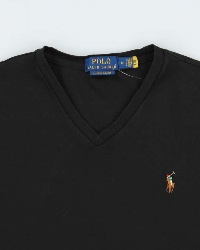 Vintage Polo Ralph Lauren Custom Slim Fit V-Neck T-Shirt - M