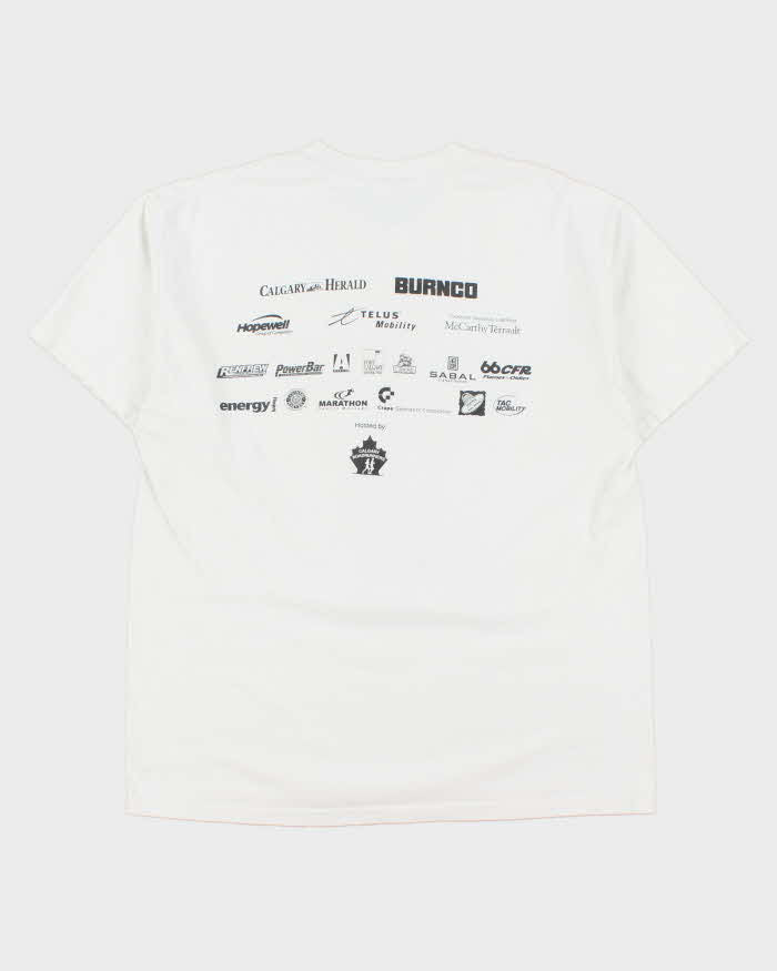 Vintage 2000 Calgary Herald Stampede Run-Off Heavyweight Crewneck T-Shirt - L