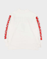 Vintage 1991 Ohio State Buckeyes Made In USA Heavyweight Single Stitch High Neck Long Sleeve Crewneck T-Shirt - L