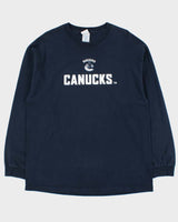 Vintage Y2K 00s Vancouver Canucks Heavyweight AAA Crewneck Long Sleeve T-Shirt - XL