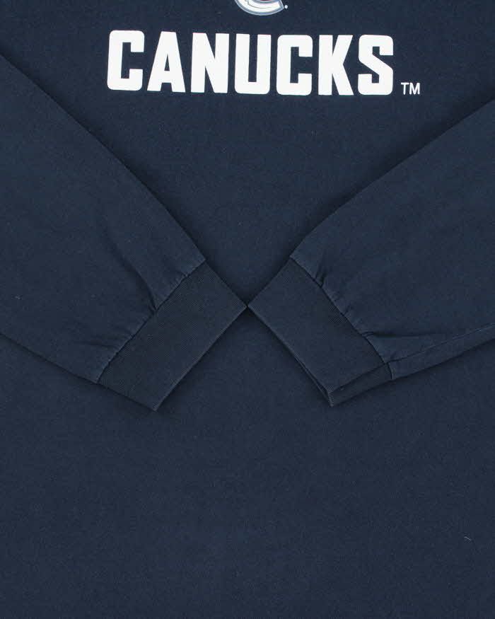 Vintage Y2K 00s Vancouver Canucks Heavyweight AAA Crewneck Long Sleeve T-Shirt - XL
