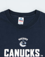 Vintage Y2K 00s Vancouver Canucks Heavyweight AAA Crewneck Long Sleeve T-Shirt - XL