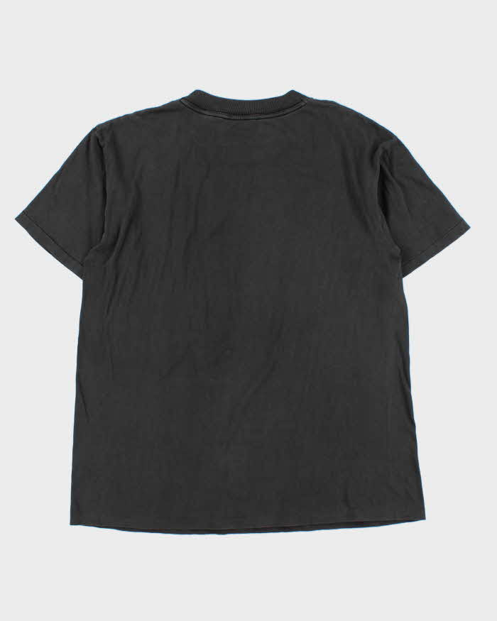 Vintage 1990s Oklahoma Print Faded Black Single Stitch Crewneck T-Shirt - XL