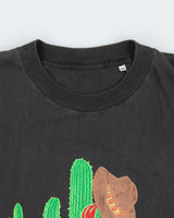 Vintage 1990s Oklahoma Print Faded Black Single Stitch Crewneck T-Shirt - XL