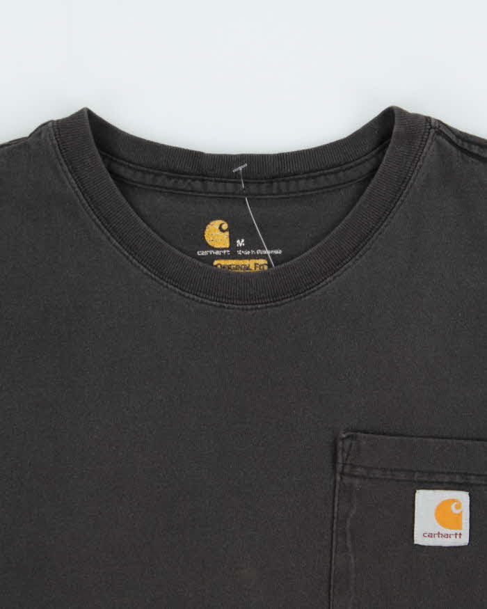 Vintage Carhartt Distressed Heavyweight Original Fit Crewneck Pocket T-Shirt - M