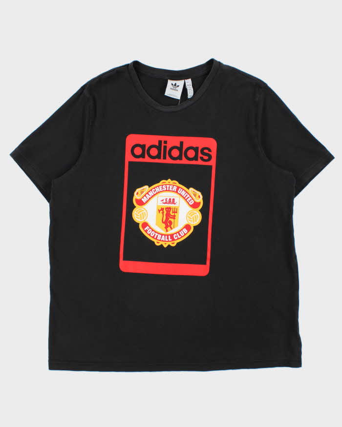 Vintage Adidas Originals Manchester United Heavyweight Crewneck T-Shirt - XL