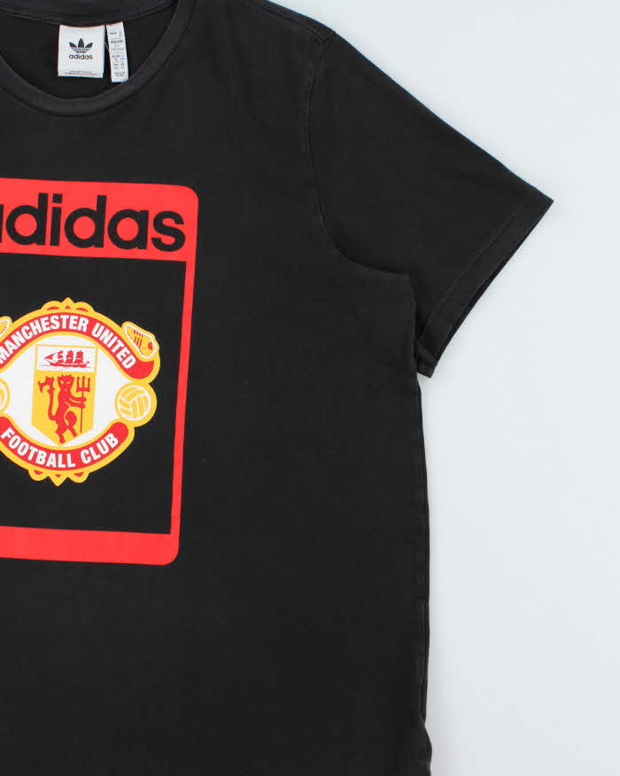 Vintage Adidas Originals Manchester United Heavyweight Crewneck T-Shirt - XL