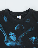 Vintage 00s Playa Del Carmen Mexico Graphic Heavyweight Yazbek Crewneck T-Shirt - XL