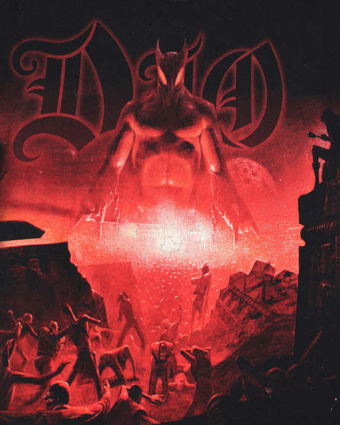 Vintage Dio Last In Line Metal Band Anvil Preshrunk Crewneck T-Shirt - L