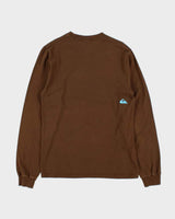 Vintage Y2K 00s Quiksilver Print Logo Long Sleeve Crewneck T-Shirt - S