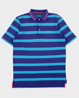 Vintage Polo Golf Ralph Lauren Performance Pima Cotton Blend Striped Short Sleeve Polo Shirt - M