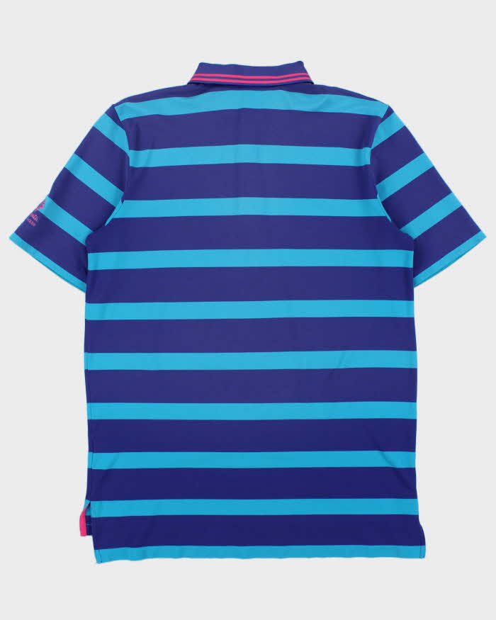 Vintage Polo Golf Ralph Lauren Performance Pima Cotton Blend Striped Short Sleeve Polo Shirt - M