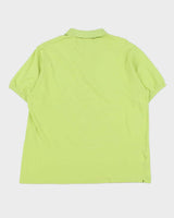Vintage Y2K 00s Lacoste Lime Green Classic Croc Short Sleeve Polo Shirt - XL