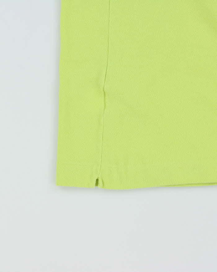 Vintage Y2K 00s Lacoste Lime Green Classic Croc Short Sleeve Polo Shirt - XL