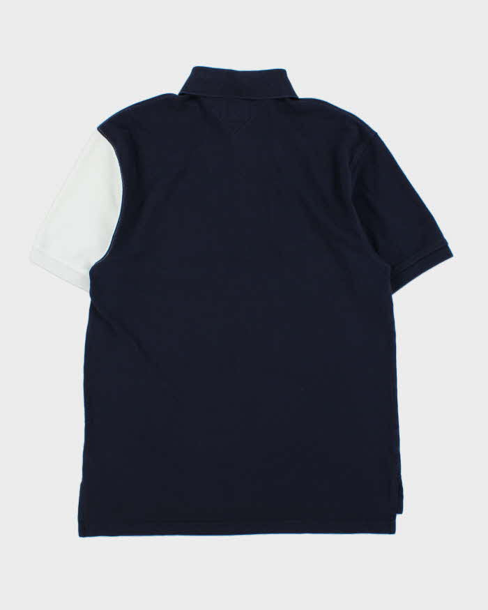 Vintage Y2K 00s Tommy Hilfiger Classic Colour Block Short Sleeve Polo Shirt - M