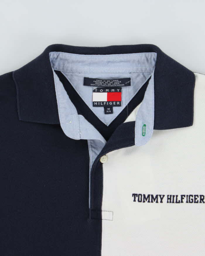 Vintage Y2K 00s Tommy Hilfiger Classic Colour Block Short Sleeve Polo Shirt - M