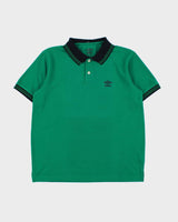 Vintage Umbro Classic Striped Trim Short Sleeve Polo Shirt - M